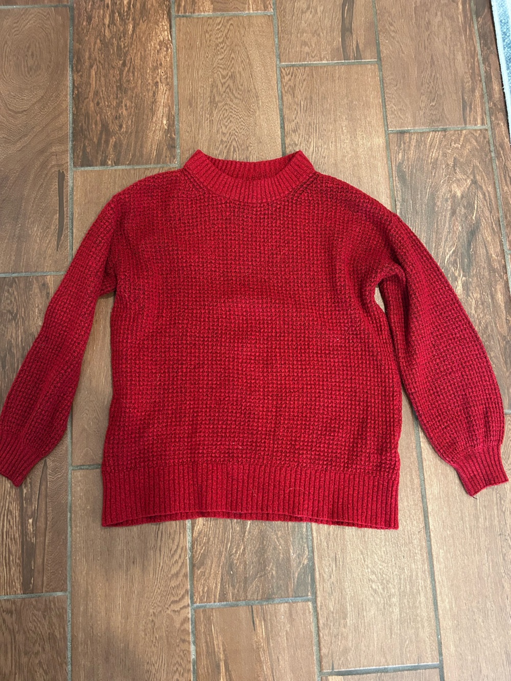 American Eagle size S red knit sweater